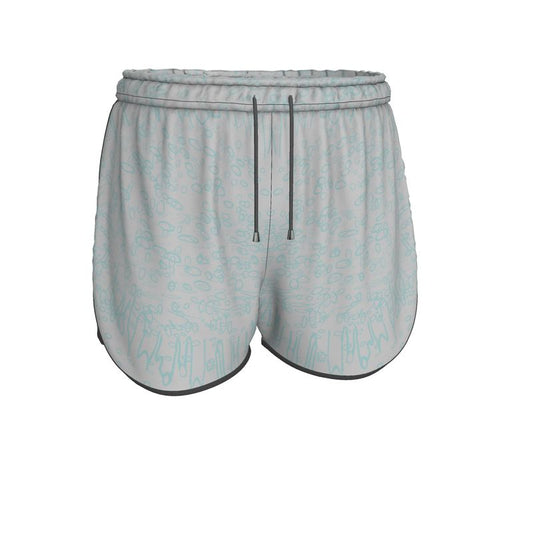 Women | Running Shorts | Profile Explosion Design Grey & Shadow Green| Outline Collection