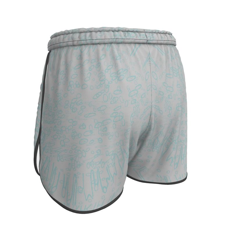 Women | Running Shorts | Profile Explosion Design Grey & Shadow Green| Outline Collection