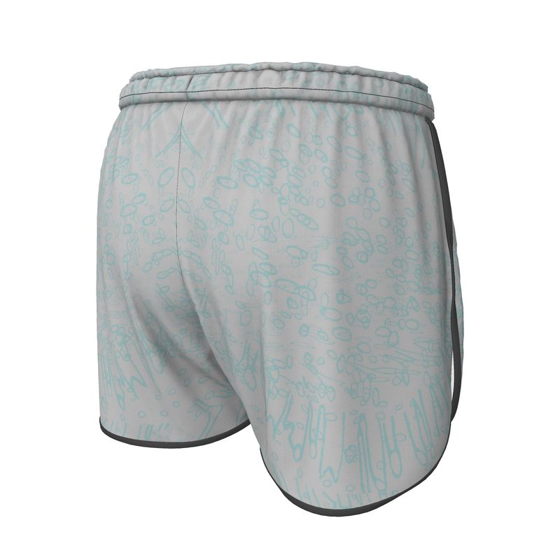 Women | Running Shorts | Profile Explosion Design Grey & Shadow Green| Outline Collection