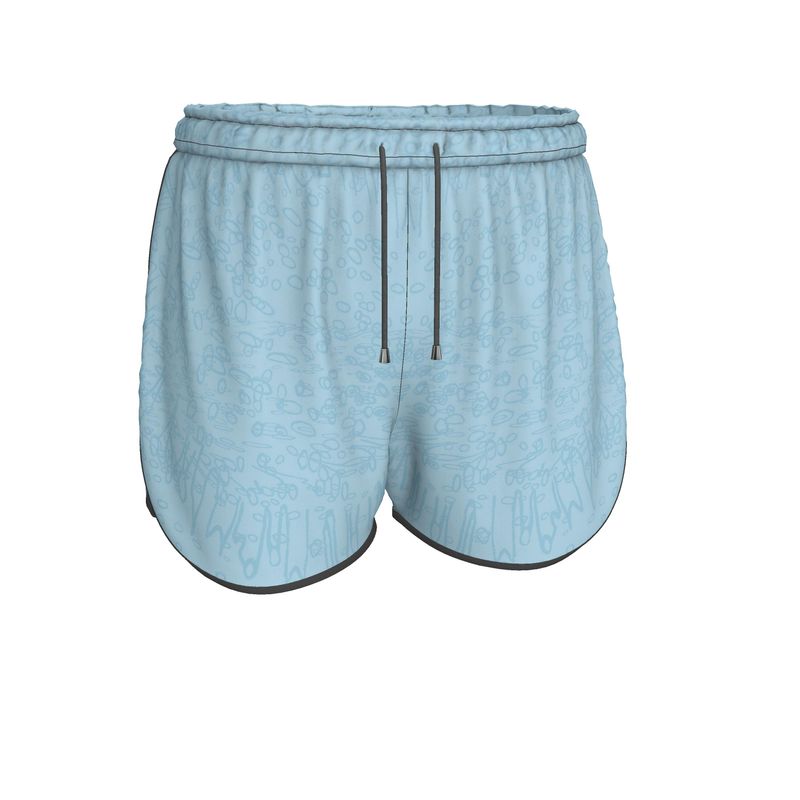 Women | Running Shorts | Profile Explosion Design Cornflower | Outline Collection