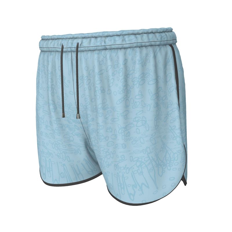 Women | Running Shorts | Profile Explosion Design Cornflower | Outline Collection
