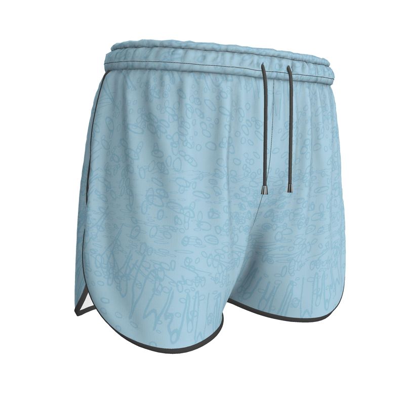 Women | Running Shorts | Profile Explosion Design Cornflower | Outline Collection