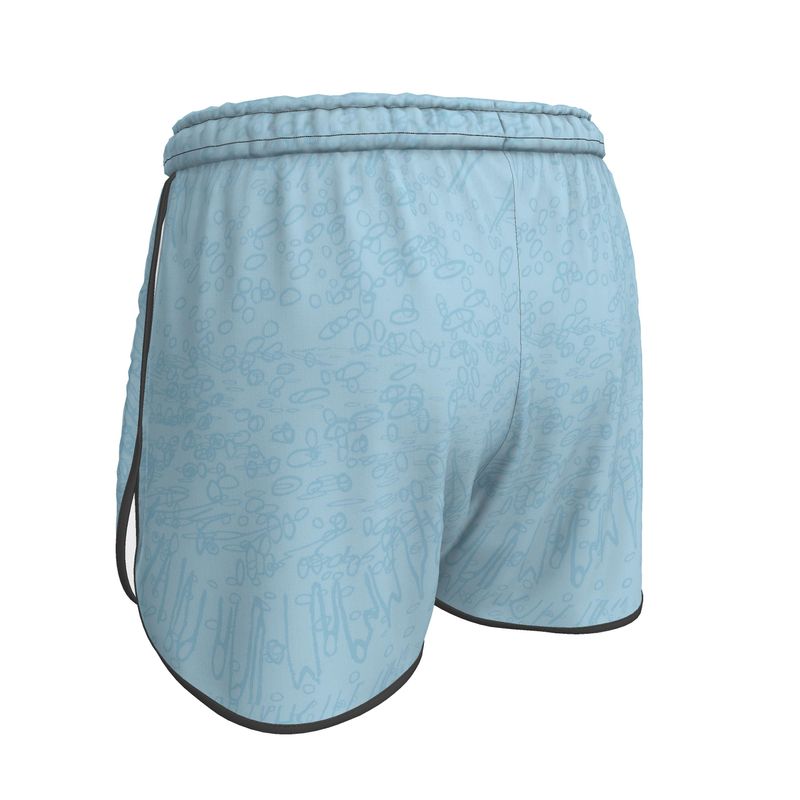 Women | Running Shorts | Profile Explosion Design Cornflower | Outline Collection