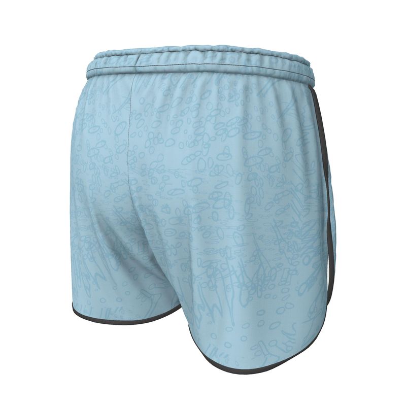 Women | Running Shorts | Profile Explosion Design Cornflower | Outline Collection