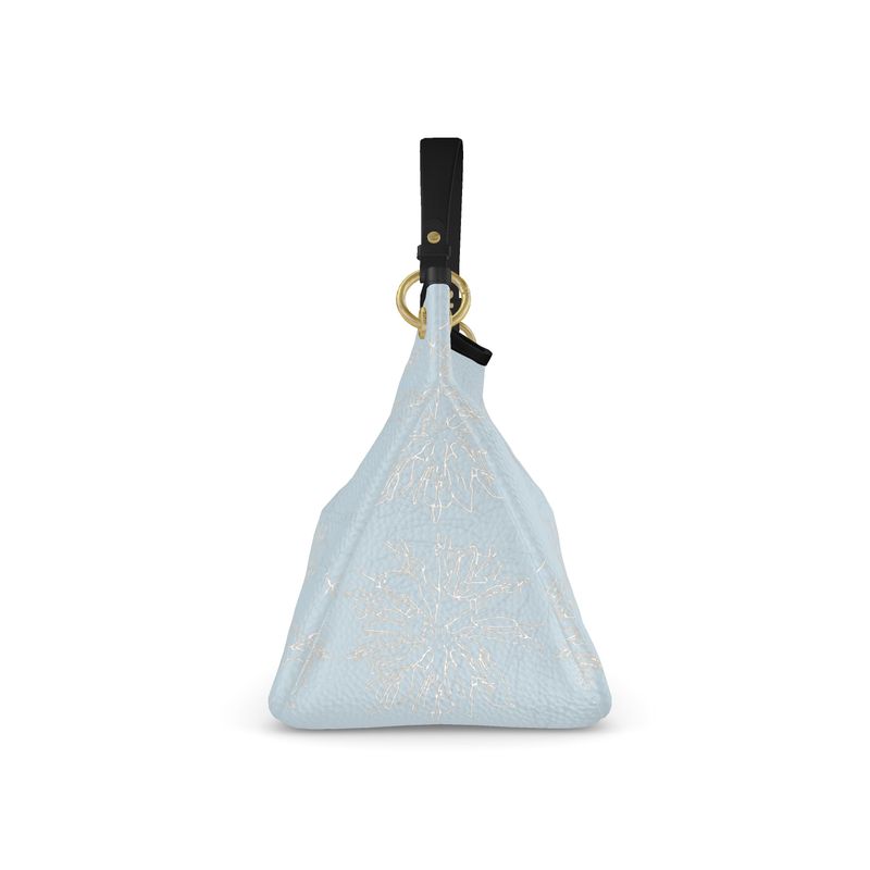 Approaching Christmas | Gifts | Women | Leather Slouch Bag | Mists in Contour Design Nepal, Reno Sand & White | Outline Glints Collection