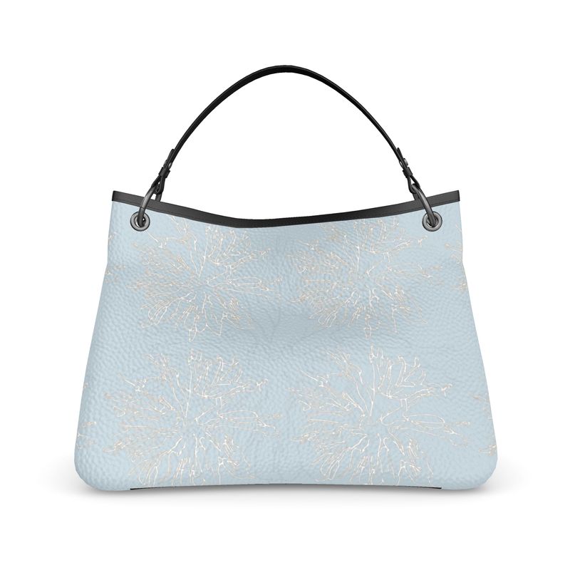 Approaching Christmas | Gifts | Women | Leather Slouch Bag | Mists in Contour Design Nepal, Reno & White | Outline Glints Collection