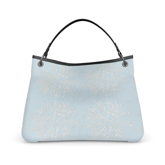 Approaching Christmas | Gifts | Women | Leather Slouch Bag | Mists in Contour Design Nepal, Reno & White | Outline Glints Collection