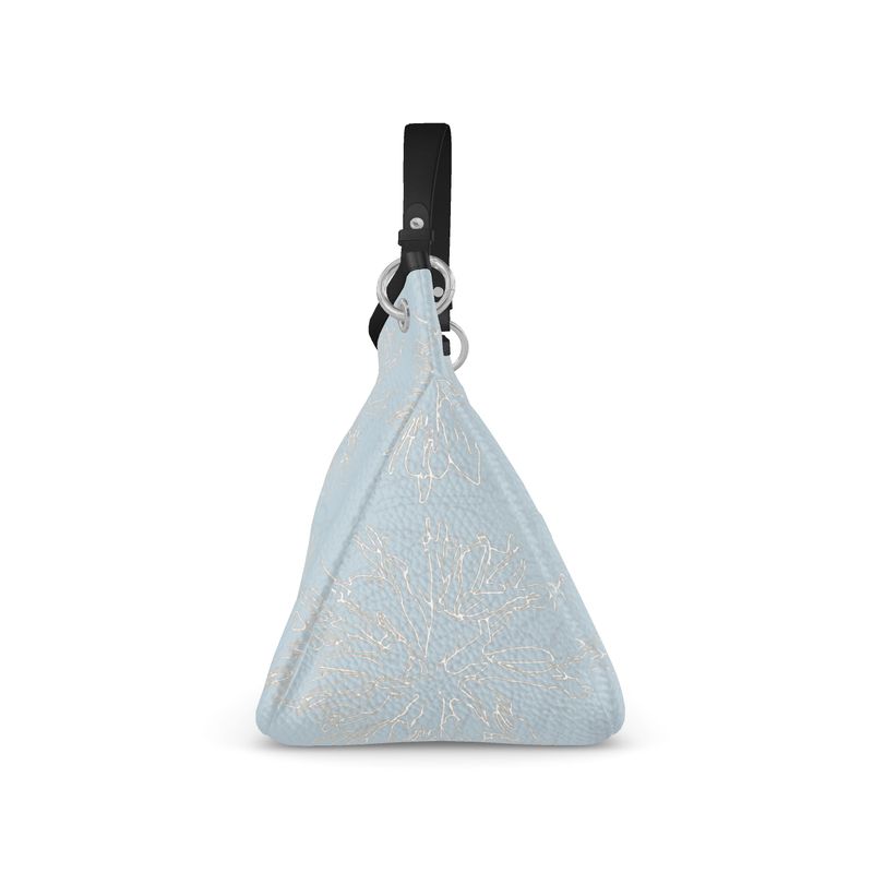 Approaching Christmas | Gifts | Women | Leather Slouch Bag | Mists in Contour Design Nepal, Reno Sand & White | Outline Glints Collection