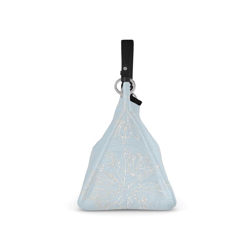 Approaching Christmas | Gifts | Women | Leather Slouch Bag | Mists in Contour Design Nepal, Reno Sand & White | Outline Glints Collection