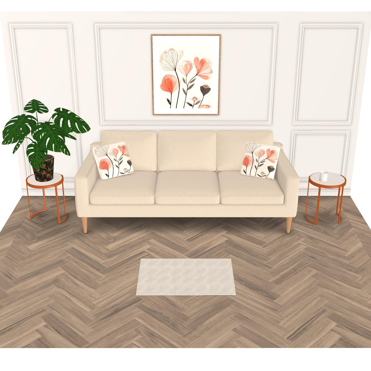 Interiors | Rugs | Evening Shadow Design Rodeo Dust & Grey | Outline Collection