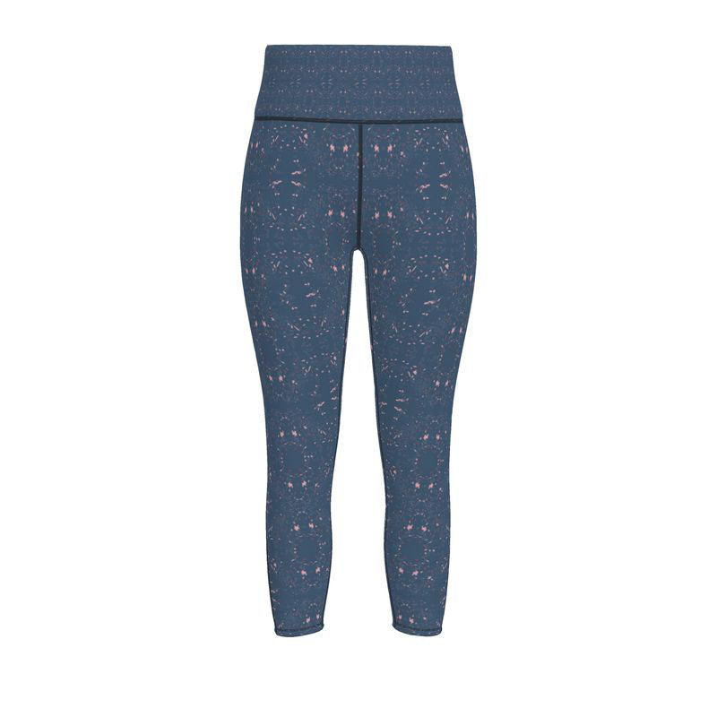 Autumn Autumn Arrival | Women | Sports Leggings | Scatter Path Design Chambray & Multi | Clutter Collection