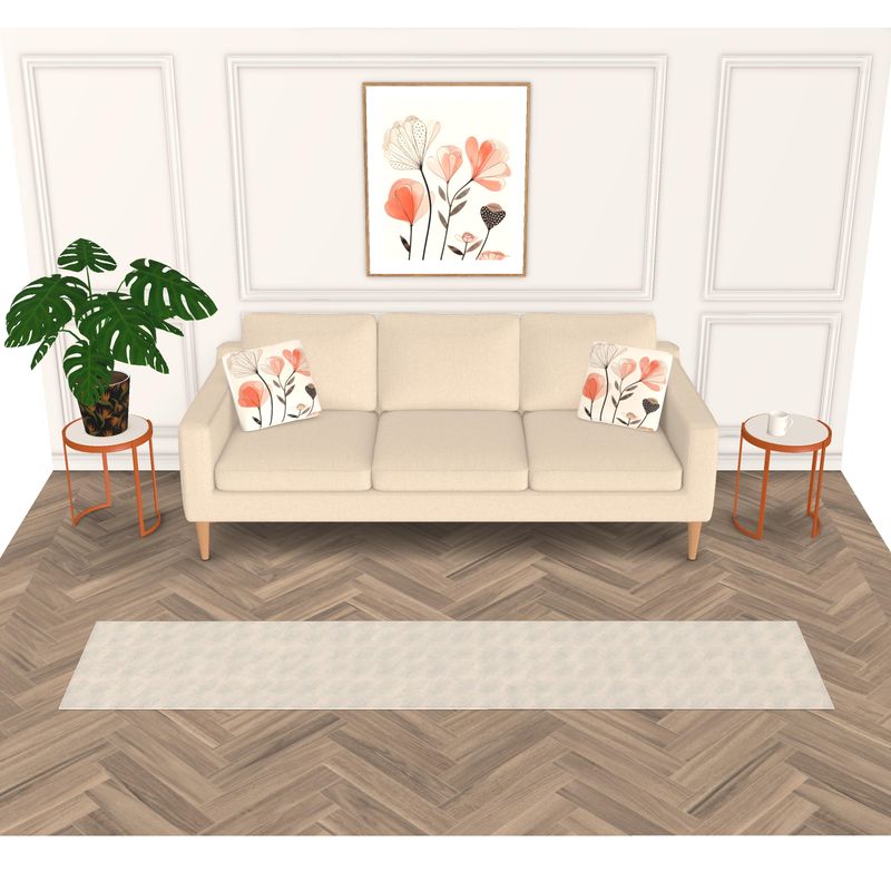 Interiors - Rugs - Evening Shadow Design, Cornflower on Rodeo Dust - Outline Collection Spring/Summer 2024