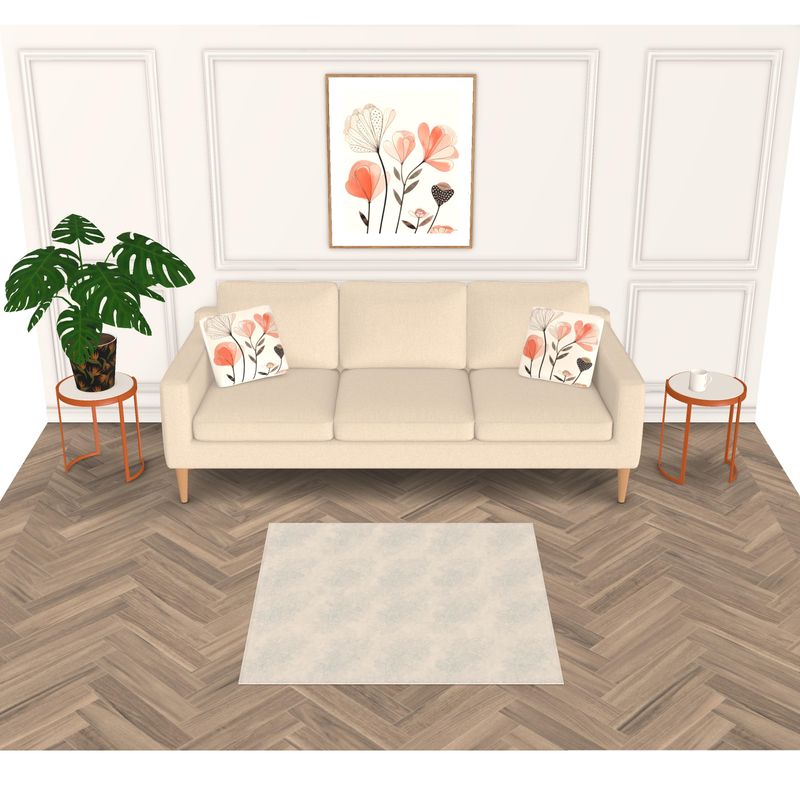 Interiors - Rugs - Evening Shadow Design, Cornflower on Rodeo Dust - Outline Collection Spring/Summer 2024