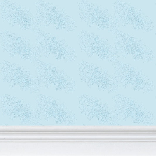 Interiors | Wallpaper | Evening Shadow Design Cornflower & Cornflower | Outline Collection