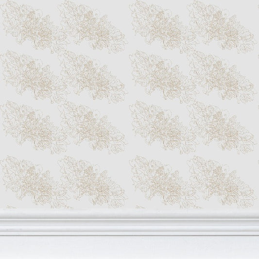 Interiors | Wallpaper | Evening Shadow Design Grey & Rodeo Dust | Outline Collection