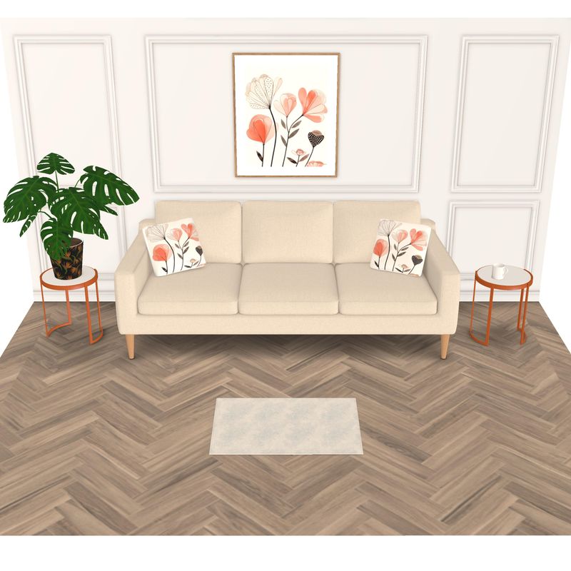 Interiors - Rugs - Evening Shadow Design, Cornflower on Rodeo Dust - Outline Collection Spring/Summer 2024