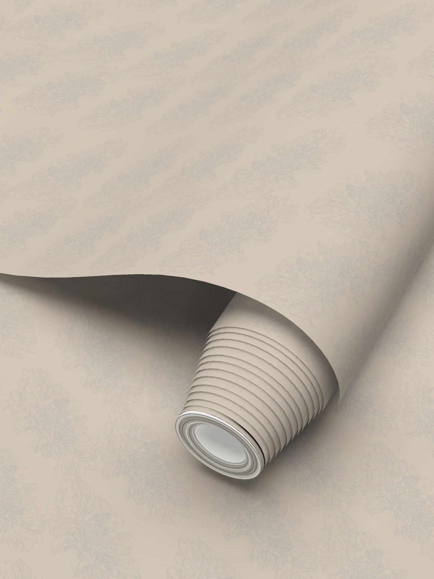 Interiors | Wallpaper | Evening Shadow Design | Rodeo Dust & Grey | Outline Collection