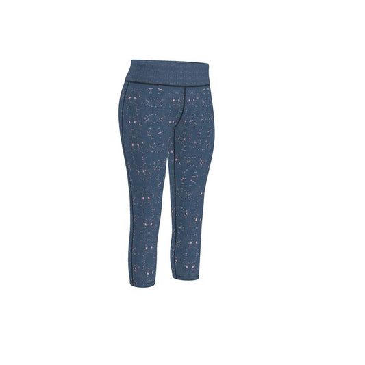 Autumn Autumn Arrival | Women | Sports Leggings | Scatter Path Design Chambray & Multi | Clutter Collection