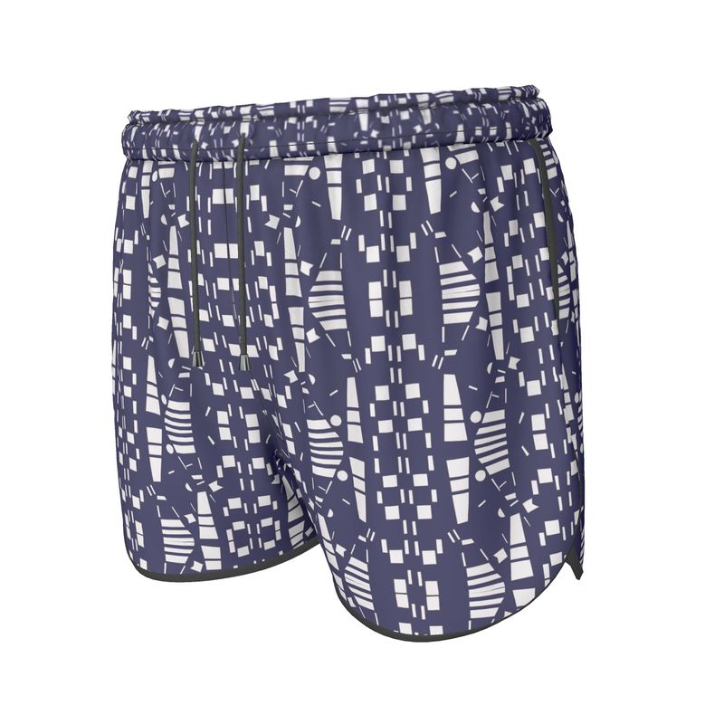Women | Running Shorts | City Views Design Navy & White | Views in the City Collection
