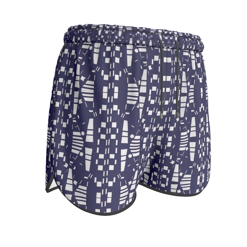 Women | Running Shorts | City Views Design Navy & White | Views in the City Collection
