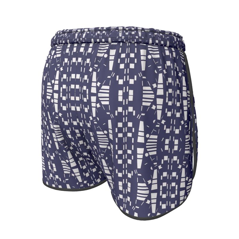 Women | Running Shorts | City Views Design Navy & White | Views in the City Collection