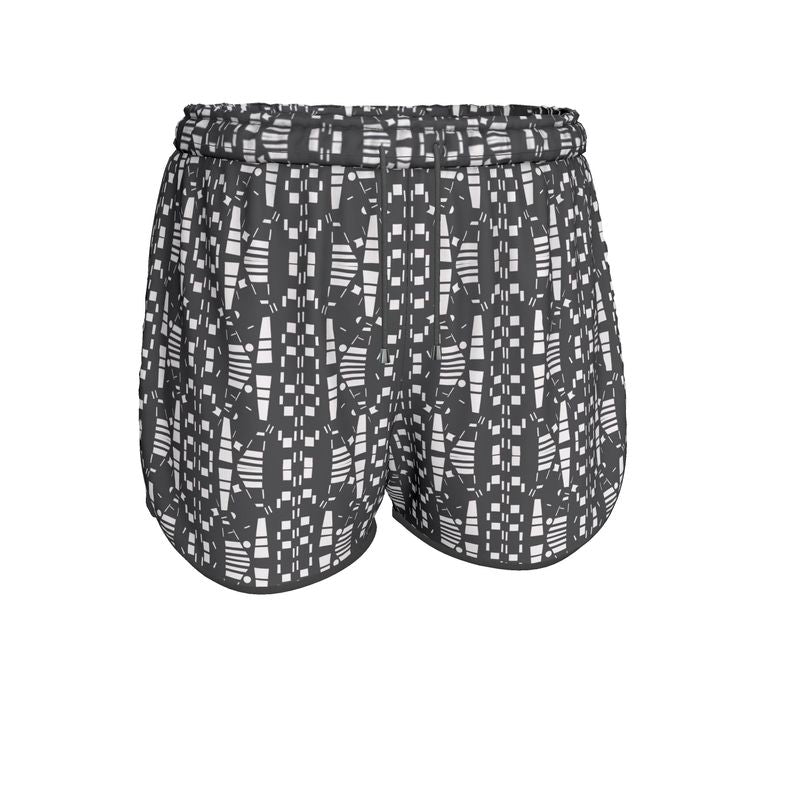 Women | Running Shorts | City Views Design Black & White | Views in the City Collection