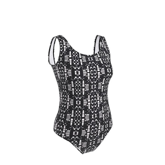 Activewear - Views in the City Collection - Women - Swimsuit - City Views Design - Black & White