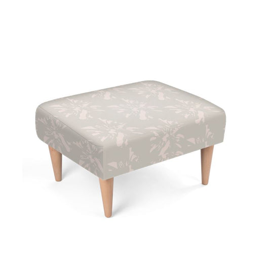 Breakthrough Collection - Interiors - Footstool with Anabasis Design in Cloudy & Cameo