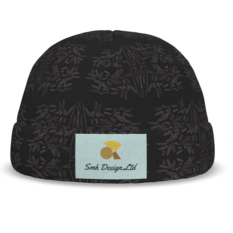 Approaching Christmas | Gifts | Adult Beanies | Stubble Muddle Design Black & Mamba | Fragmentation Collection