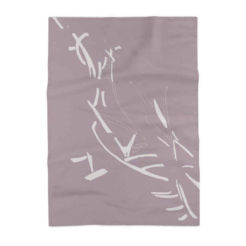 Autumn Arrival | Interiors | Tea Towel | Litter Trickle Design White & Chatelle | Fragmentation Collection