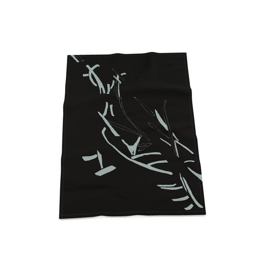 Autumn Arrival | Interiors | Tea Towel | Litter Trickle Design Jet Stream & Black | Fragmentation Collection