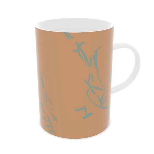 Autumn Arrival | Interiors | Fine Bone China Mug | Litter Trickle Design Feldspar & Cascade | Fragmentation Collection