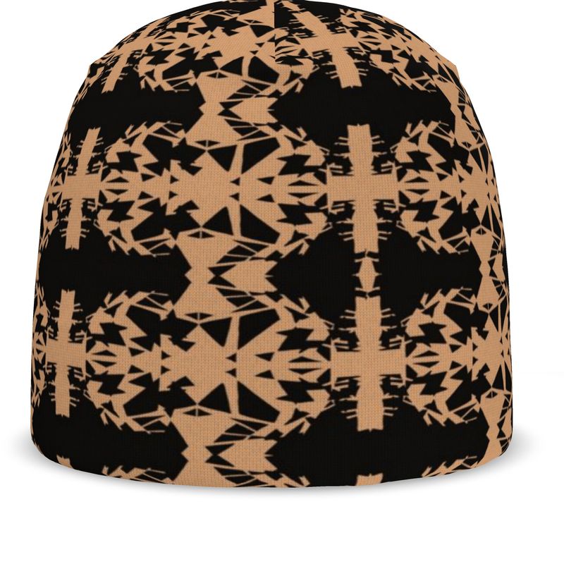 Unisex Beanie | Shards in Chaos Design Black &Feldspar   | Fragmentation Collection