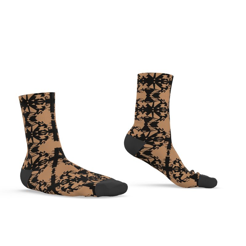 Approaching Christmas | Gifts | Men | Socks | Shards in Chaos Design Black & Feldspar | Fragmentation Collection