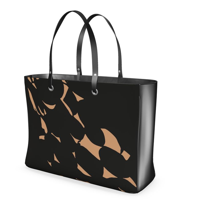 Approaching Christmas | Gifts | Women | Handbag | Tumbling Slivers Design Feldspar & Black | Fragmentation Collection