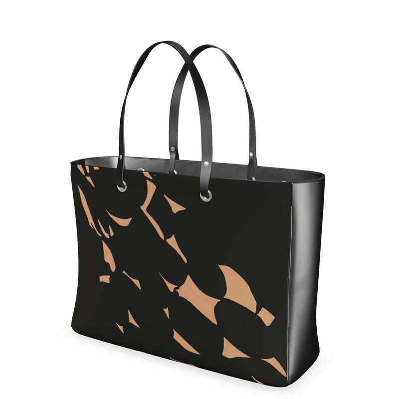 Approaching Christmas | Gifts | Women | Handbag | Tumbling Slivers Design Feldspar & Black | Fragmentation Collection