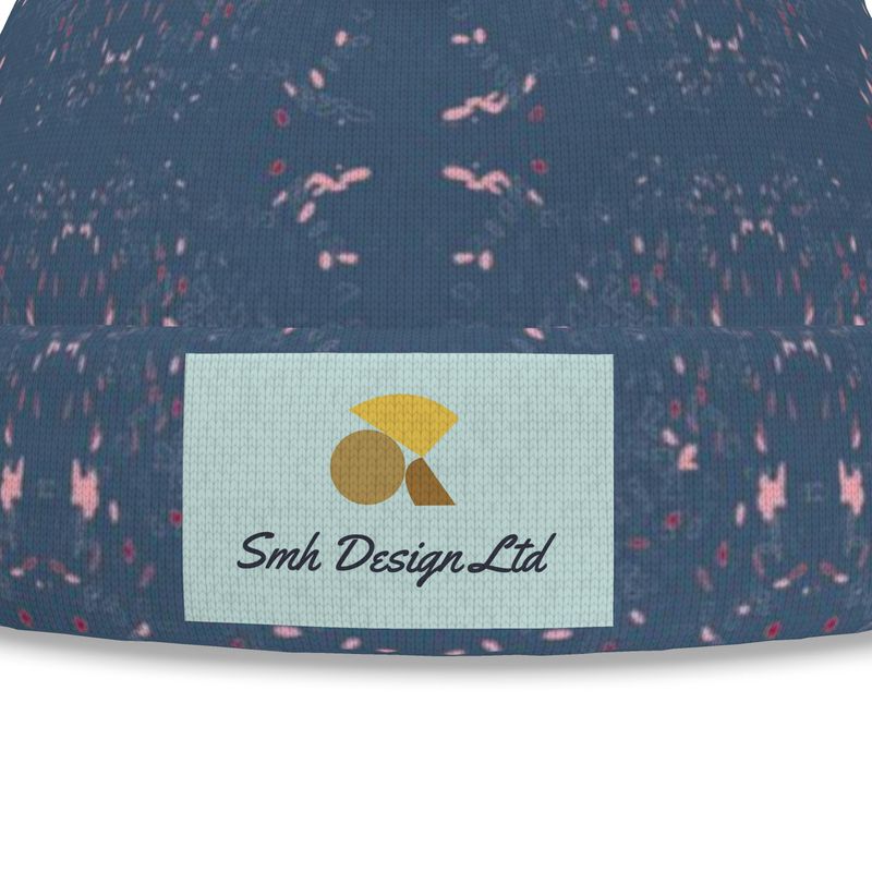 Approaching Christmas | Gifts | Adult Beanie | Scatter Path Design Chambray & Multi | Clutter Collection