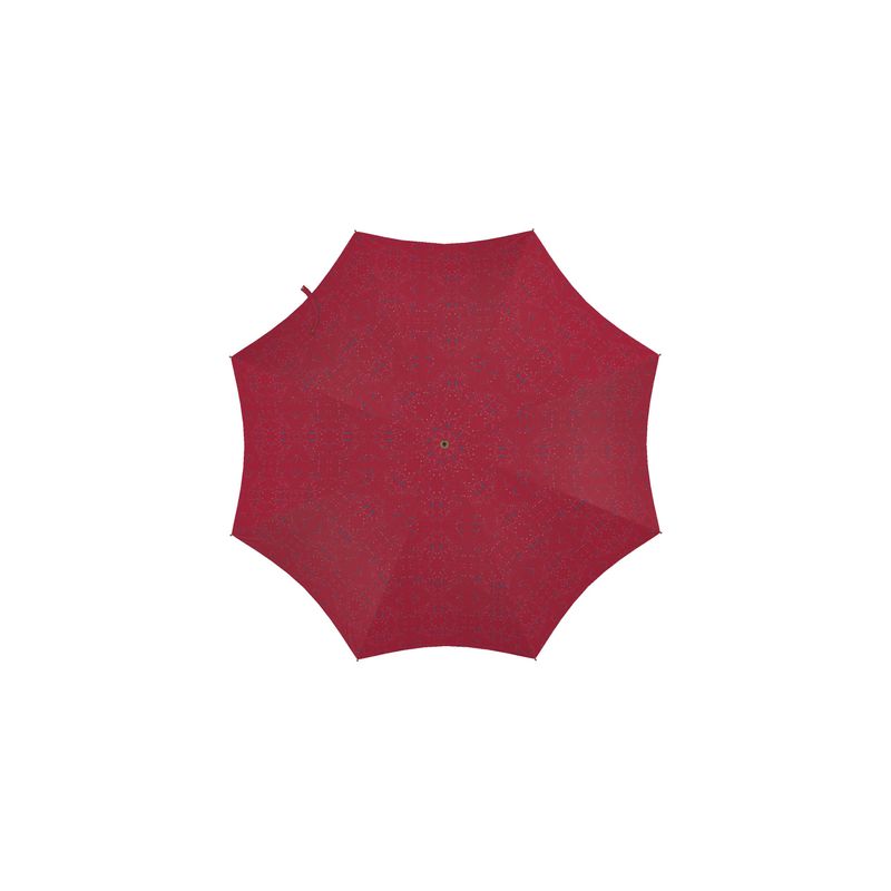 Approaching Christmas | Gifts | Umbrella | Scatter Path Design Cardinal Red Multi | Clutter Collection