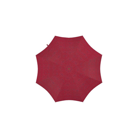 Approaching Christmas | Gifts | Umbrella | Scatter Path Design Cardinal Red Multi | Clutter Collection